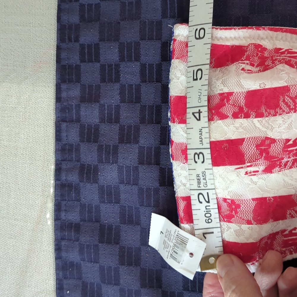 NWT Rue 21 American Flag Lace Bandeau/ Bathing Suit Top - Picture 15 of 16